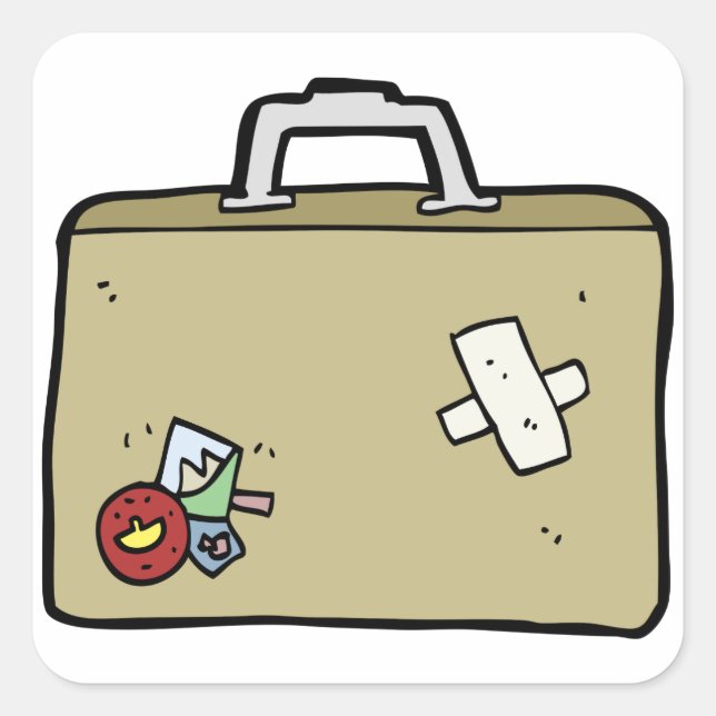 Pegatinas de equipaje con parches (Anverso)