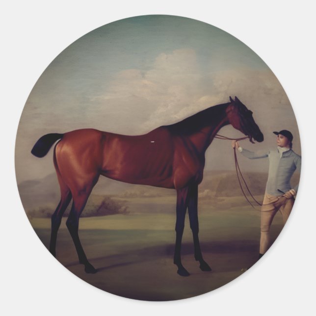 Pegatinas de equitación vintage (Anverso)