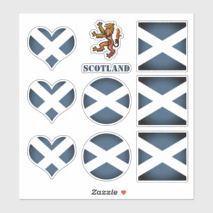 Pegatinas de Escocia, bandera escocesa León Corazó