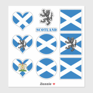 Pegatinas de Escocia, pabellón escocés Corazón de