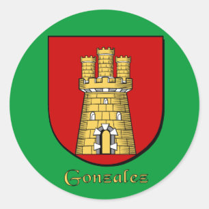 Pegatinas de Escudo Familiar Gonzalez
