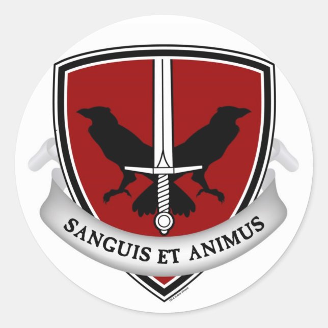 Pegatinas de escudos de escuela nocturna (Anverso)