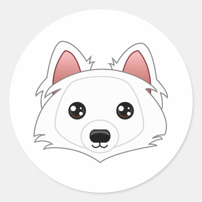 Pegatinas de Eskimo Dog (Anverso)