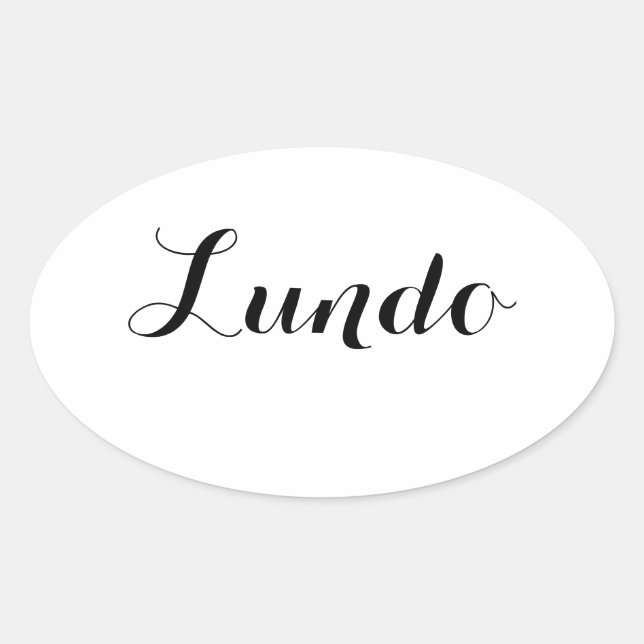 Pegatinas de esperanto de semana - Lundo (lunes) (Anverso)