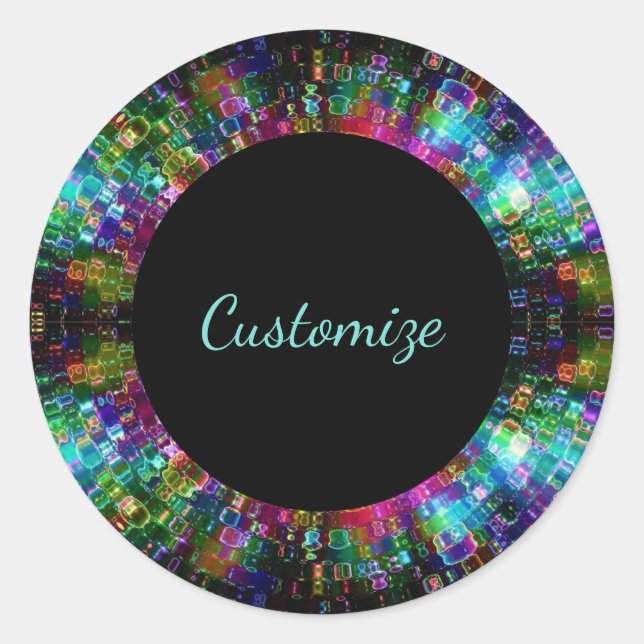 Pegatinas de espiral de vidrio destrozado (Anverso)