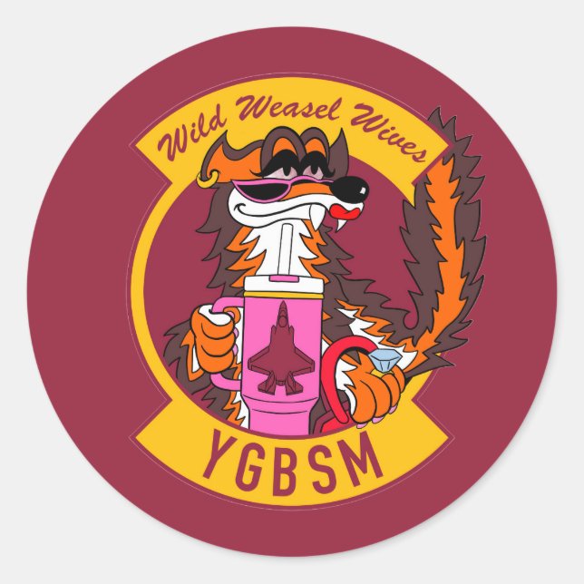 Pegatinas de Esposas F35 Wild Weasel (Anverso)