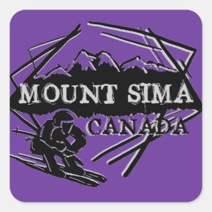 Pegatinas de esquí de Mount Sima Canada