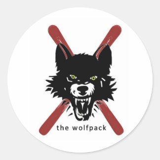 Pegatinas de esquí Wolfpack / casco