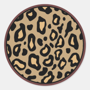 Pegatinas de estampado de animal leopardo