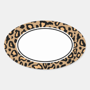 Pegatinas de estampado de animal leopardo