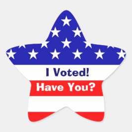 Pegatinas de Estrella de la Bandera Estadounidense