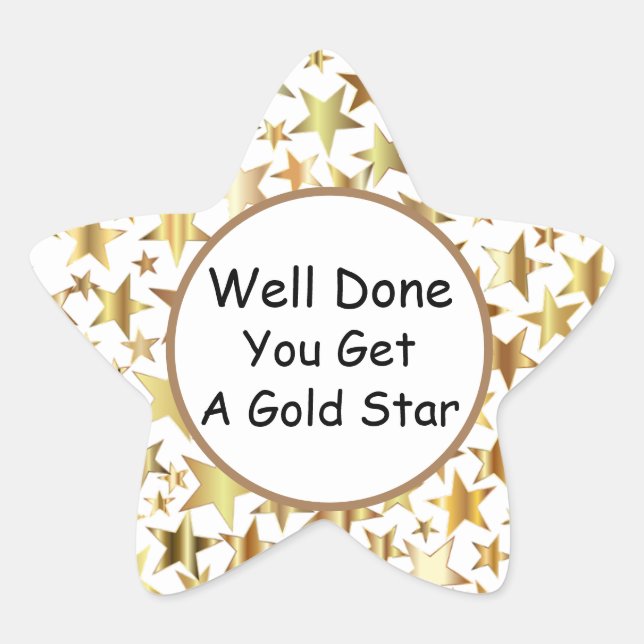 Pegatinas de Estrella de Oro (Anverso)