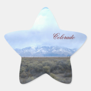 Pegatinas de Estrella de Plantilla de Colorado