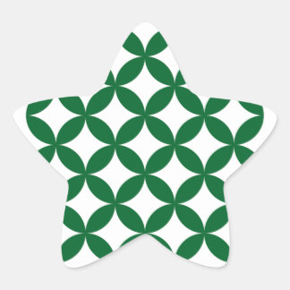 Pegatinas de Estrella de Shippo Verde