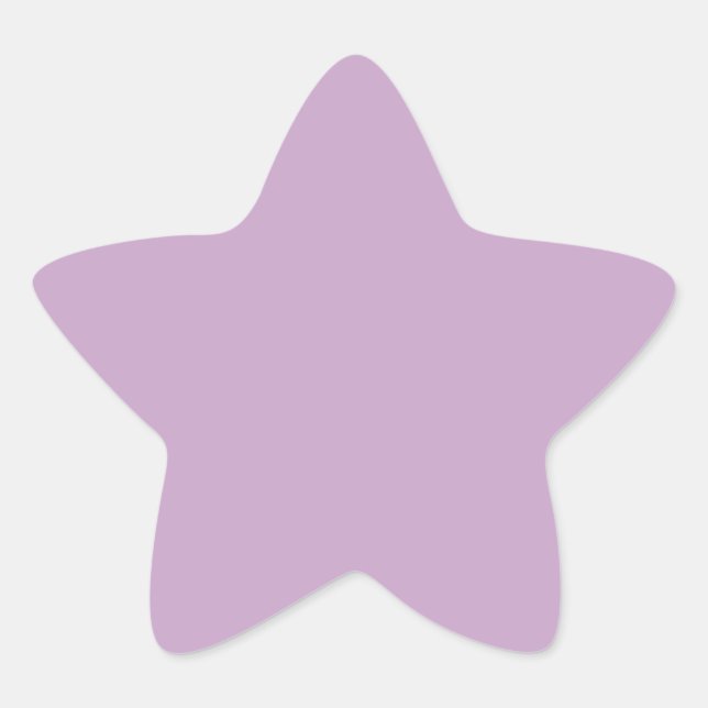 Pegatinas de Estrella Mínimas de Lila Pastel para  (Anverso)