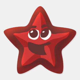 Pegatinas de Estrella Roja