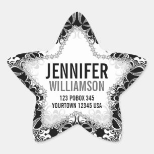 Pegatinas de estrellas de nombres personalizados e