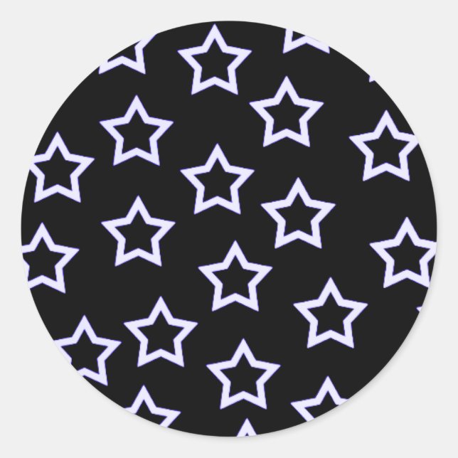 Pegatinas de estrellas negras (Anverso)
