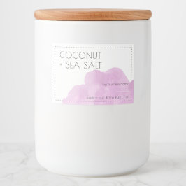 Pegatinas de etiqueta de producto de vela rosa sua