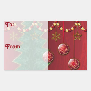 Pegatinas de etiqueta de regalo de celebración fra