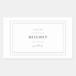 Pegatinas de etiquetas de alimentos de Beignet