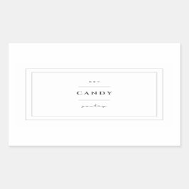 Pegatinas de etiquetas de alimentos para caramelos