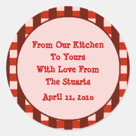 Pegatinas de etiquetas de borde de borde de verifi