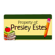 Pegatinas de etiquetas de clase de propiedad de su