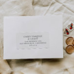 Pegatinas de etiquetas de correo de invitado de Bo<br><div class="desc">Nuestras etiquetas de boda con dirección previa son perfectas para enviar fácilmente todas sus tarjetas e invitaciones. Este artículo es parte de nuestra colección de bodas Goldie G100,  por favor compre nuestra tienda para productos a juego. Cada etiqueta es de aproximadamente 2" x 4".</div>