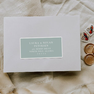 Pegatinas de etiquetas de correo para invitados de
