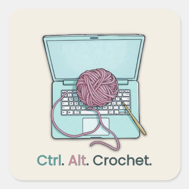 Pegatinas de etiquetas de crochet (Anverso)