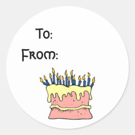 Pegatinas de etiquetas de cumpleaños