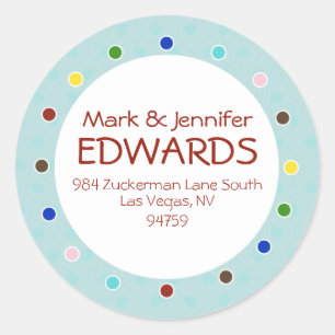 Pegatinas de etiquetas de direcciones de Edwards R