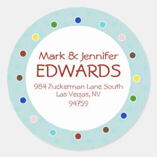Pegatinas de etiquetas de direcciones de Edwards R