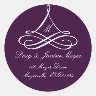 Pegatinas de etiquetas de direcciones de ornamento