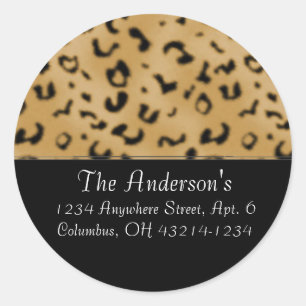 Pegatinas de etiquetas de direcciones de redondeo 