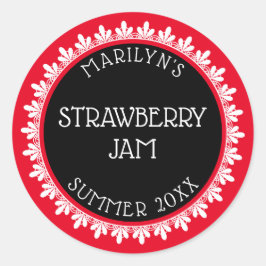 Pegatinas de etiquetas de latas rojas, negras y bl