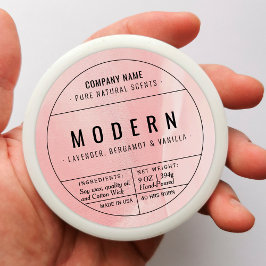 Pegatinas de etiquetas de productos de velas caser