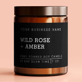 Pegatinas de etiquetas de productos negras para ve