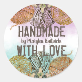 Pegatinas de etiquetas de regalo de crochet de boc