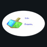 Pegatinas de etiquetas de regalo de Hanukkah Dreid<br><div class="desc">¡Estos pegatinas de ensueño son la manera perfecta de decirle a todos que este presente es de ti! Divida tu regalo en la pantalla de Hanukkah de este año.</div>