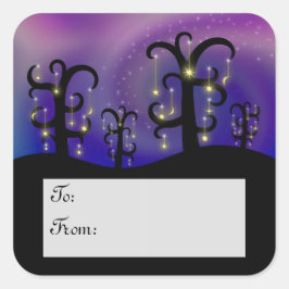 Pegatinas de etiquetas de regalo de huertos de est