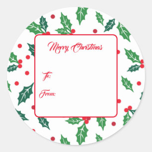 Pegatinas de Etiquetas de Regalo de Navidad