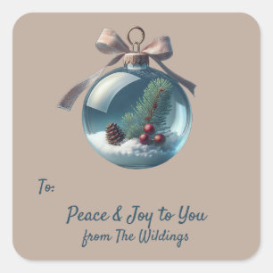 Pegatinas de etiquetas de regalo de Navidades de o