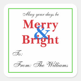 Pegatinas de etiquetas de regalo de Navidades pers