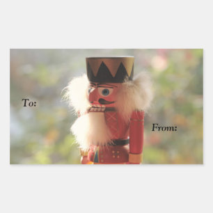 pegatinas de etiquetas de regalo de nutcracker