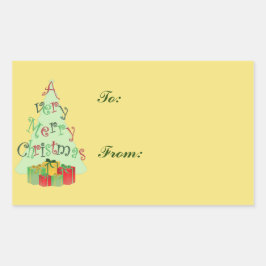Pegatinas de etiquetas de regalo navideñas