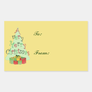 Pegatinas de etiquetas de regalo navideñas