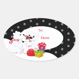 Pegatinas de etiquetas de regalo para navidades