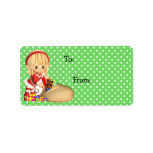 Pegatinas de etiquetas de regalo para navidades, C